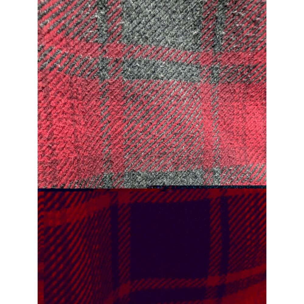 Orvis Red Gray Plaid HEAVY Premium Flannel Shirt/Shacket Long Sleeve XXL Pockets - Picture 9 of 9